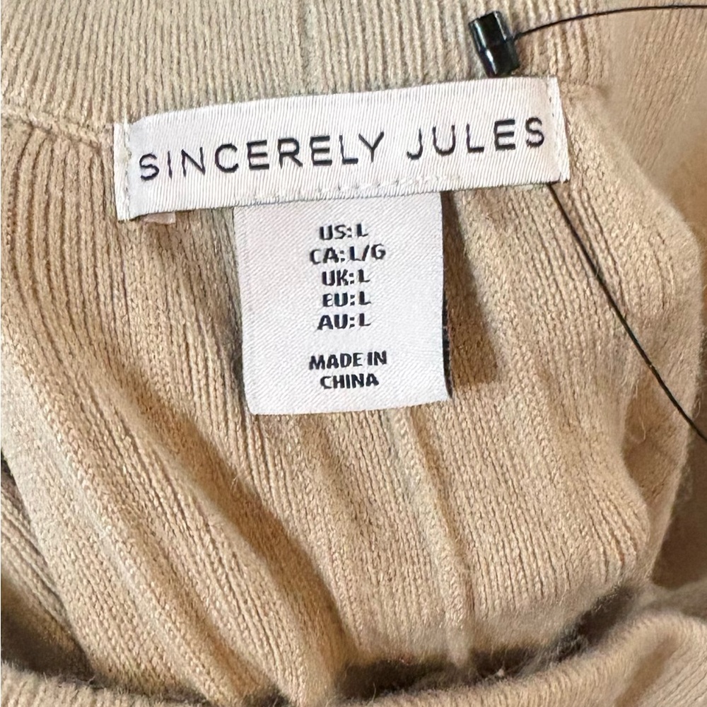 Sincerely Jules Beige Knit Top/ Bottom - Picture 4 of 4